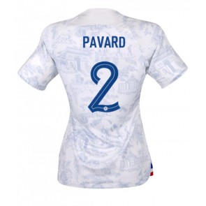 France Benjamin Pavard #2 Replica Away Stadium Shirt for Women World Cup 2022 Short Sleeve